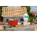 Silo à Plâtre et Remorque de Chantier - Faller 180389 - HO 1/87