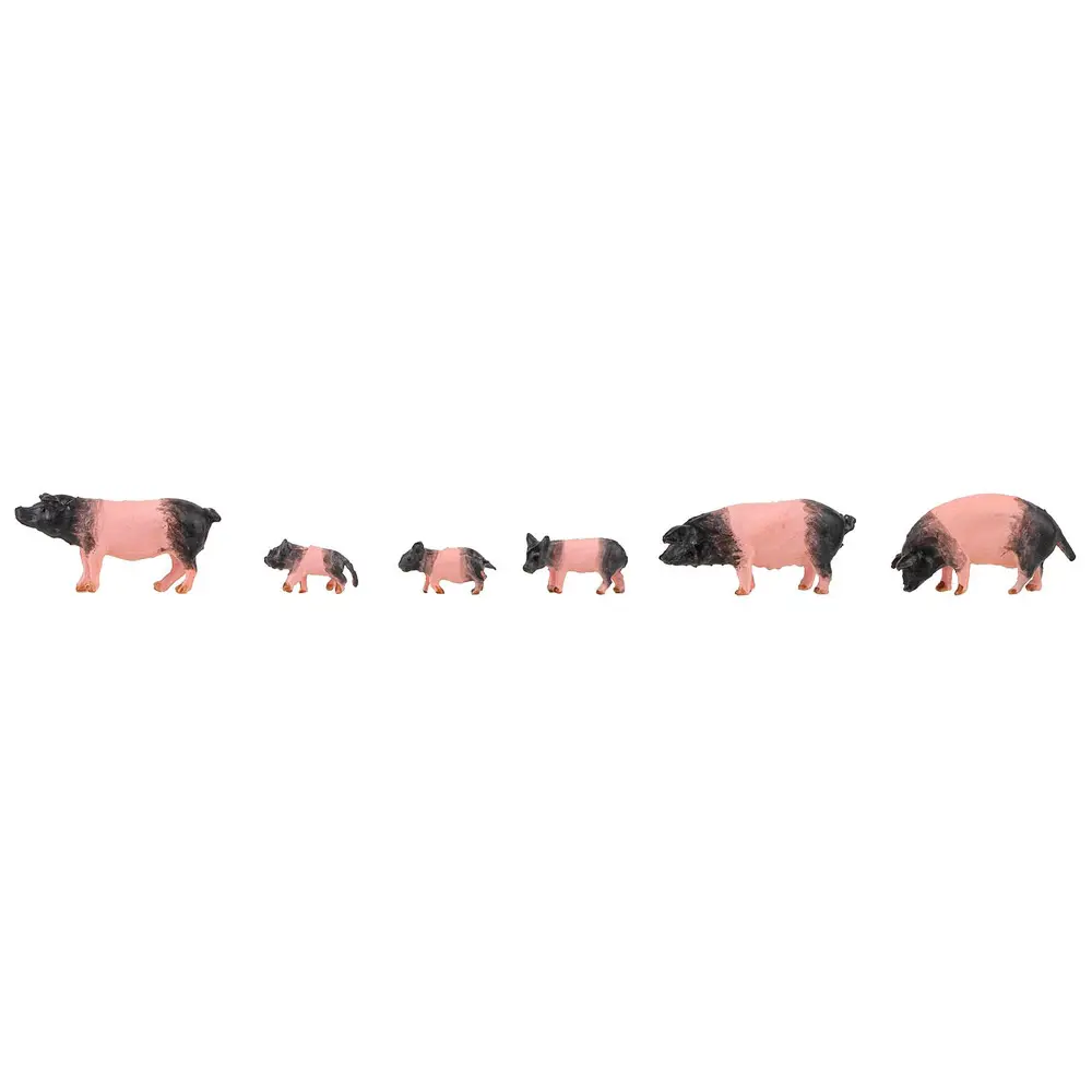 Lot de 6 cochons de campagne - Souabe-Halliens - Faller 151916 - HO 1/87