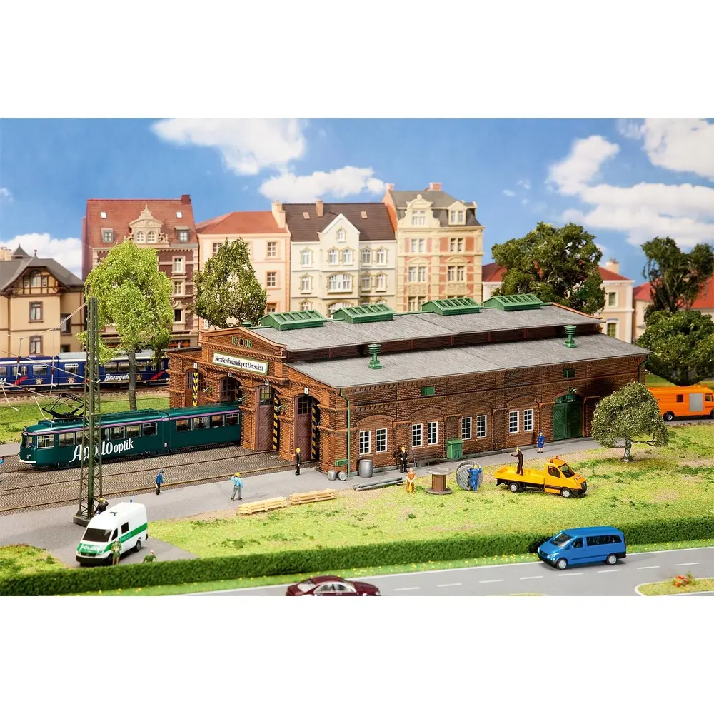 Dépôt de tramway de Dresde - Faller 191823 - HO 1/87