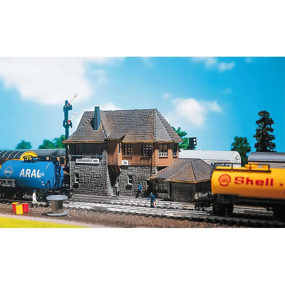 Poste d'aiguillage B-126 Darmstadt - Faller 109126 - HO 1/87 - Ep.II