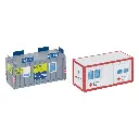 Conteneur de bureaux pour la police et la Croix-Rouge - Faller 180338 - HO 1/87 - EP VI