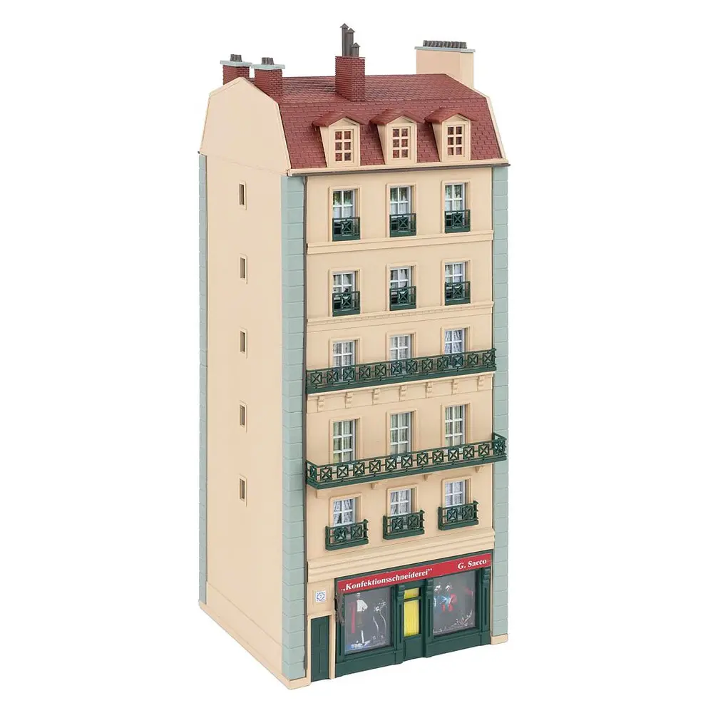 Maison de ville, 6 étages - Faller 130712 - HO 1/87 - EP III - 105 x 111 x 268 mm