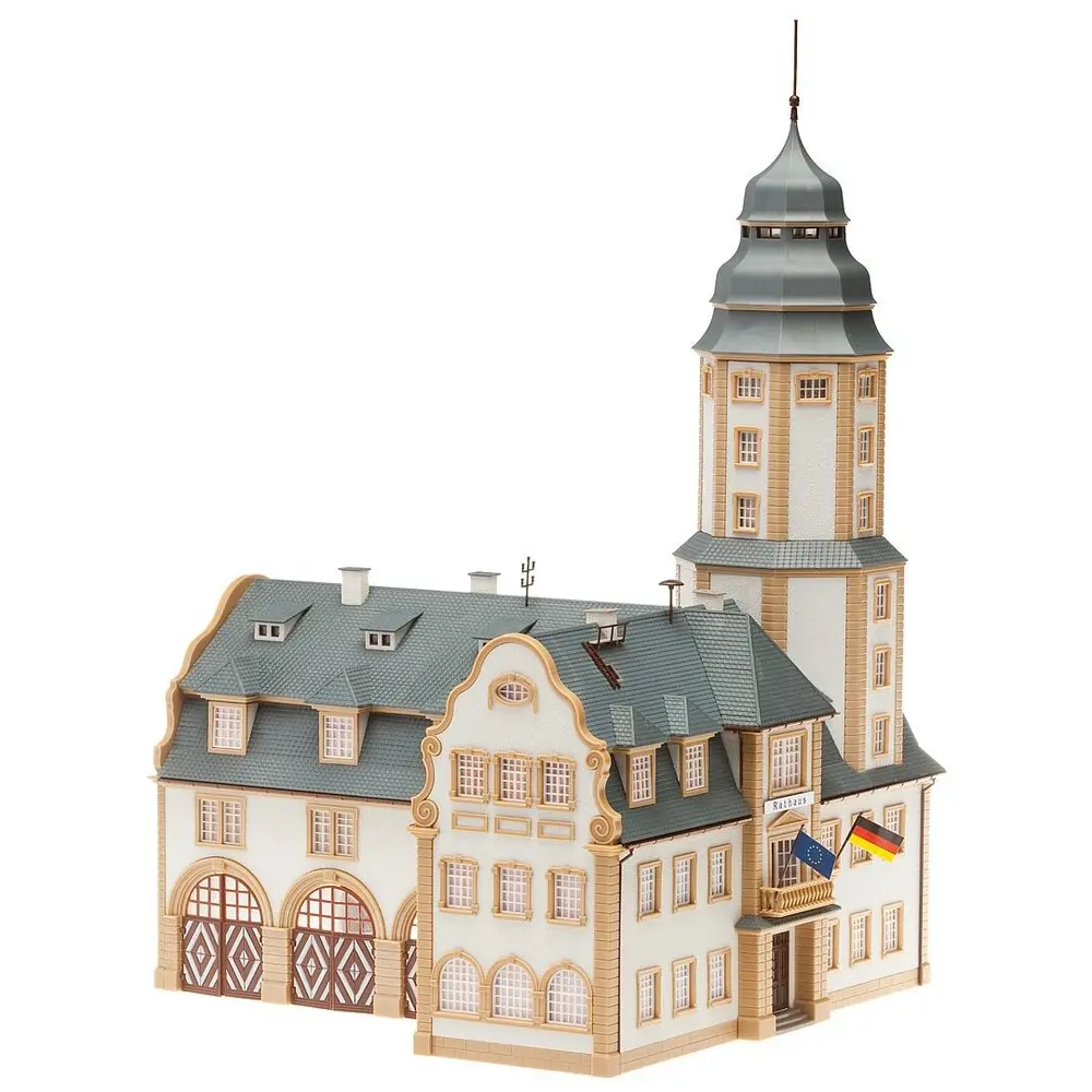 Mairie avec caserne de pompiers - Faller 191835 - HO 1/87 - EP III - 260 x 250 x 340 mm