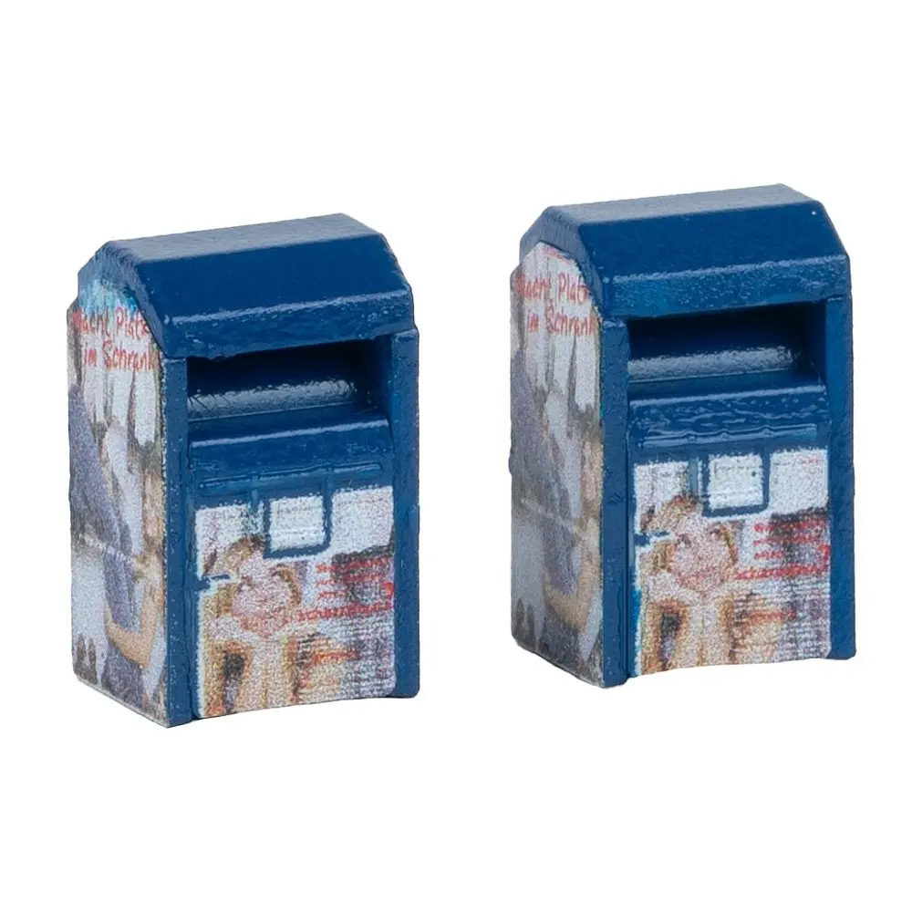 Lot de 2 Conteneurs de vêtements usagés - Faller 272927 - N 1/160