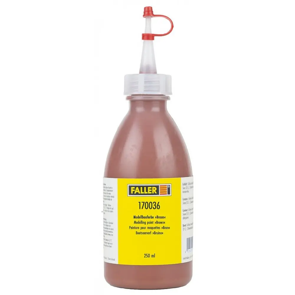 Peinture marron pour maquettes - Faller 170036 - 250ml