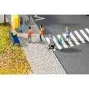 Trottoir pavé gris clair premium - Faller 170313 - HO 1/87