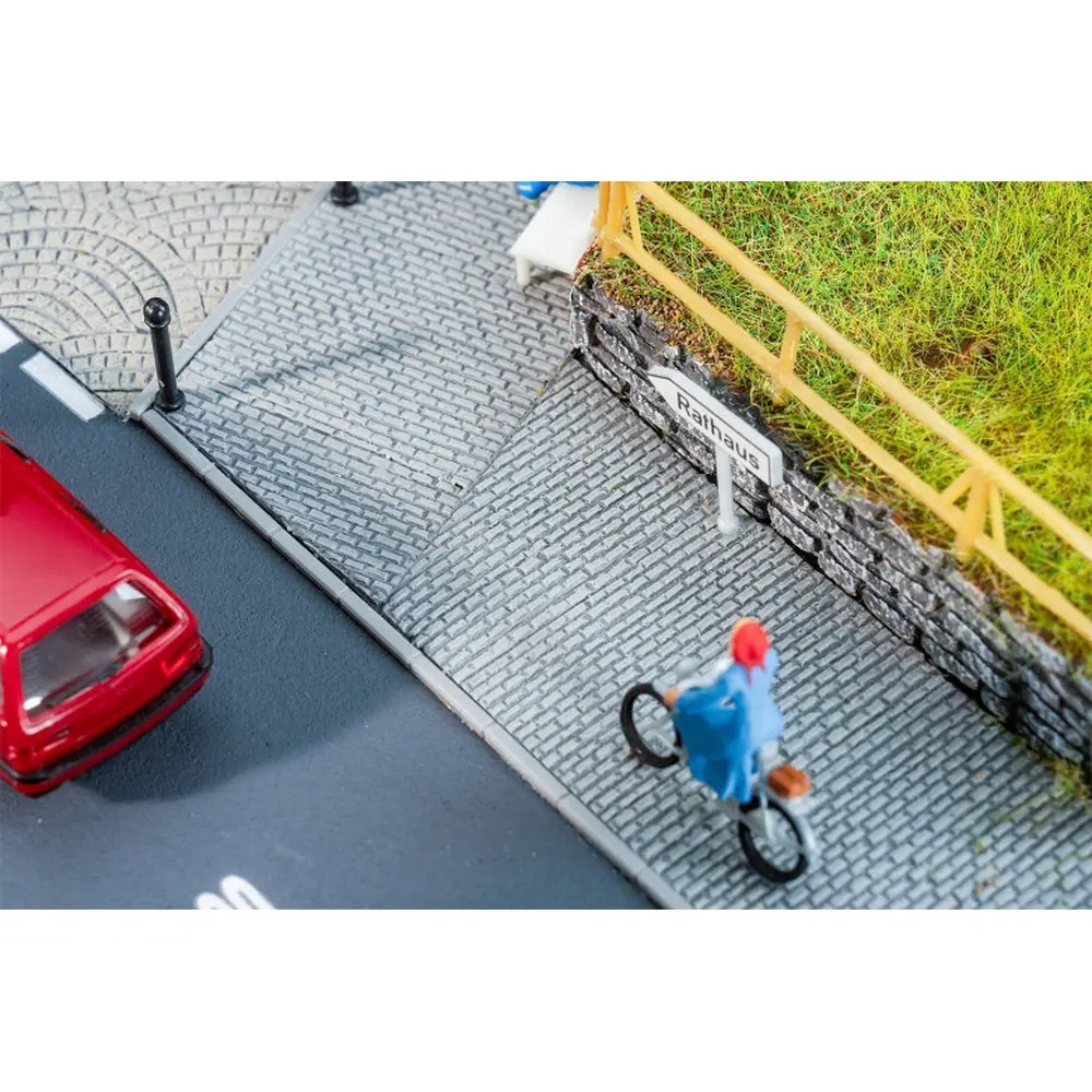 Trottoir pavé premium - Faller 170318 - HO 1/87