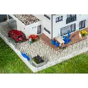 Revêtement de Route PREMIUM - Pavé Gris Chiné - Faller 272314 - N 1/160