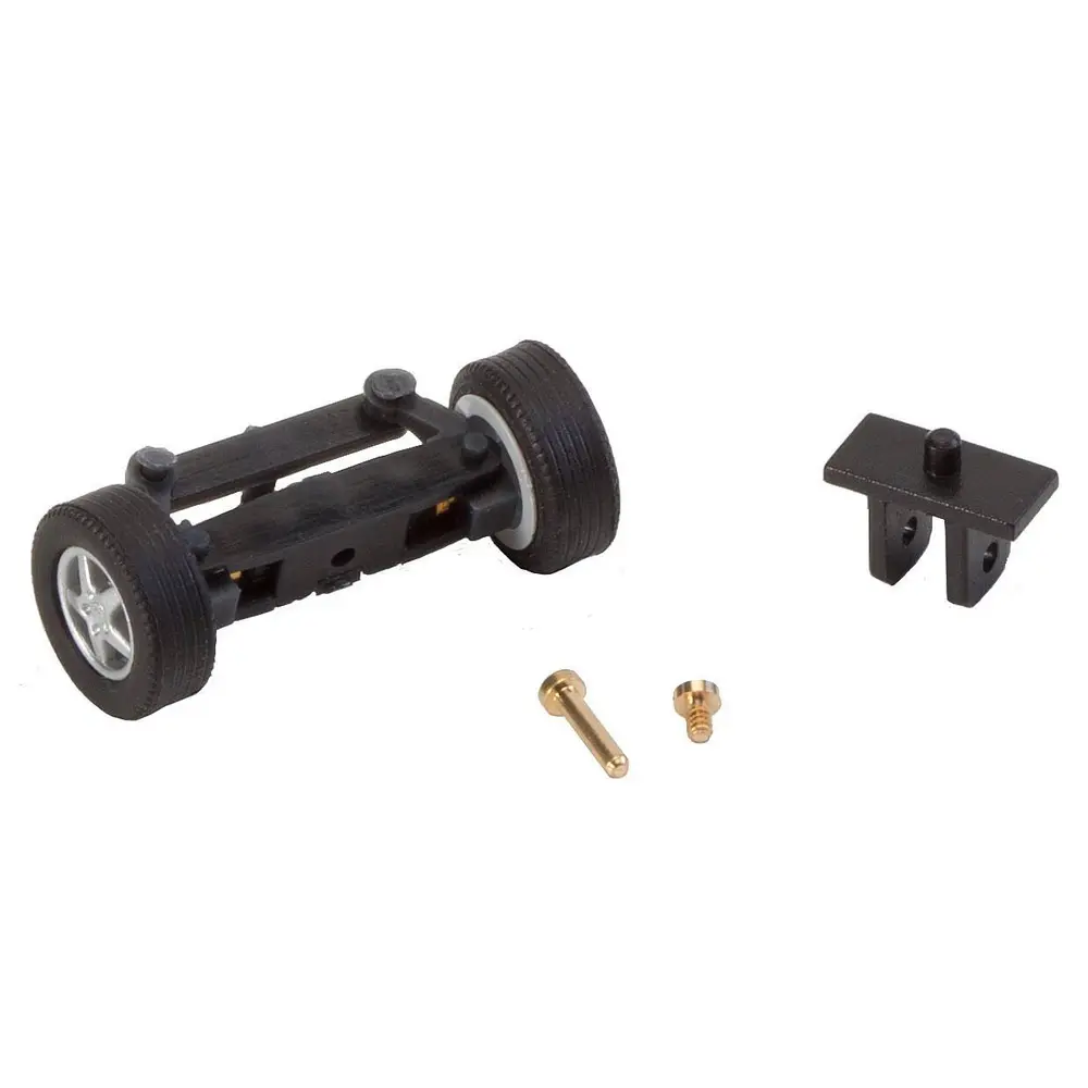 Essieu avant complet avec roues pour grandes voitures Car System - FALLER 163004 - HO 1/87