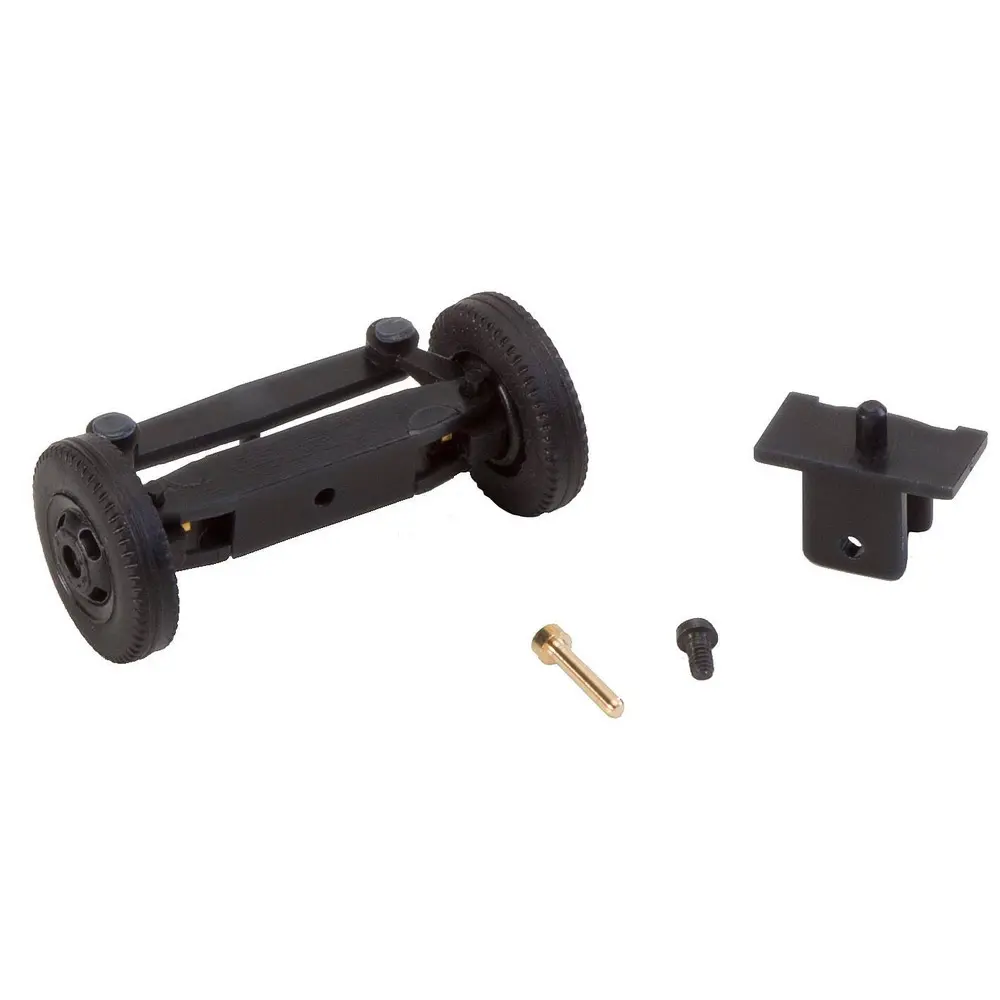 Essieu avant, entièrement assemblé pour camions vintage (avec roues) - FALLER 163011 - HO 1/87
