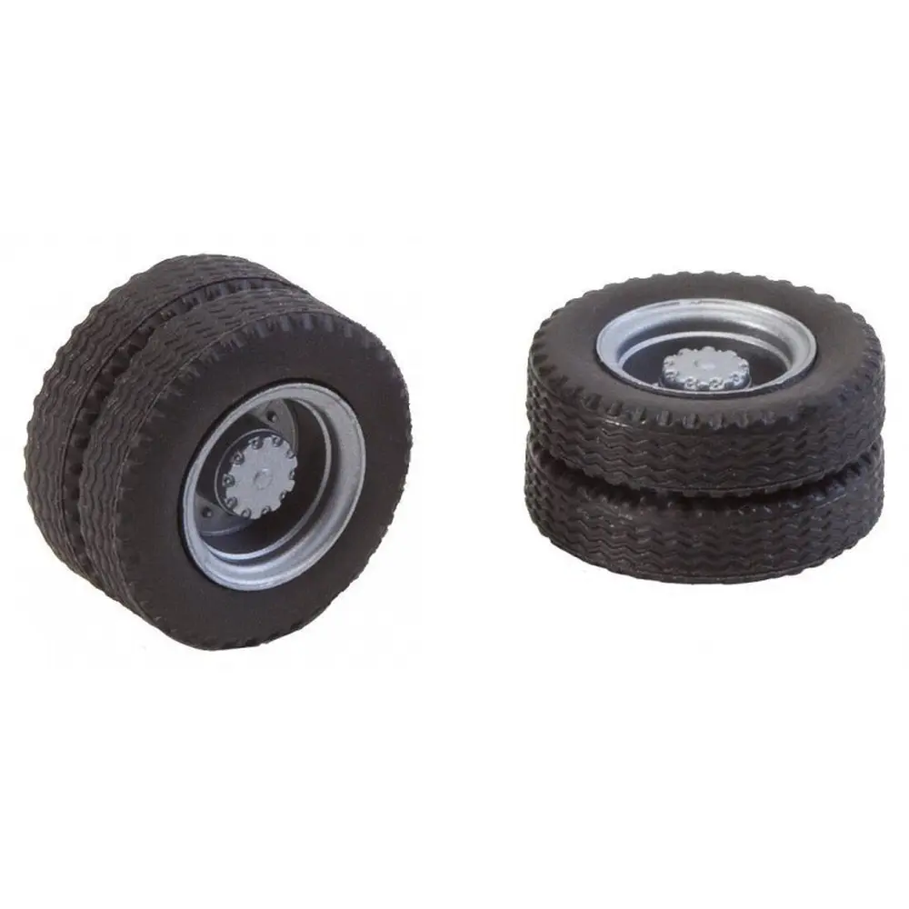 Lot de 2 roues jumelées - Faller 163101 - HO 1/87