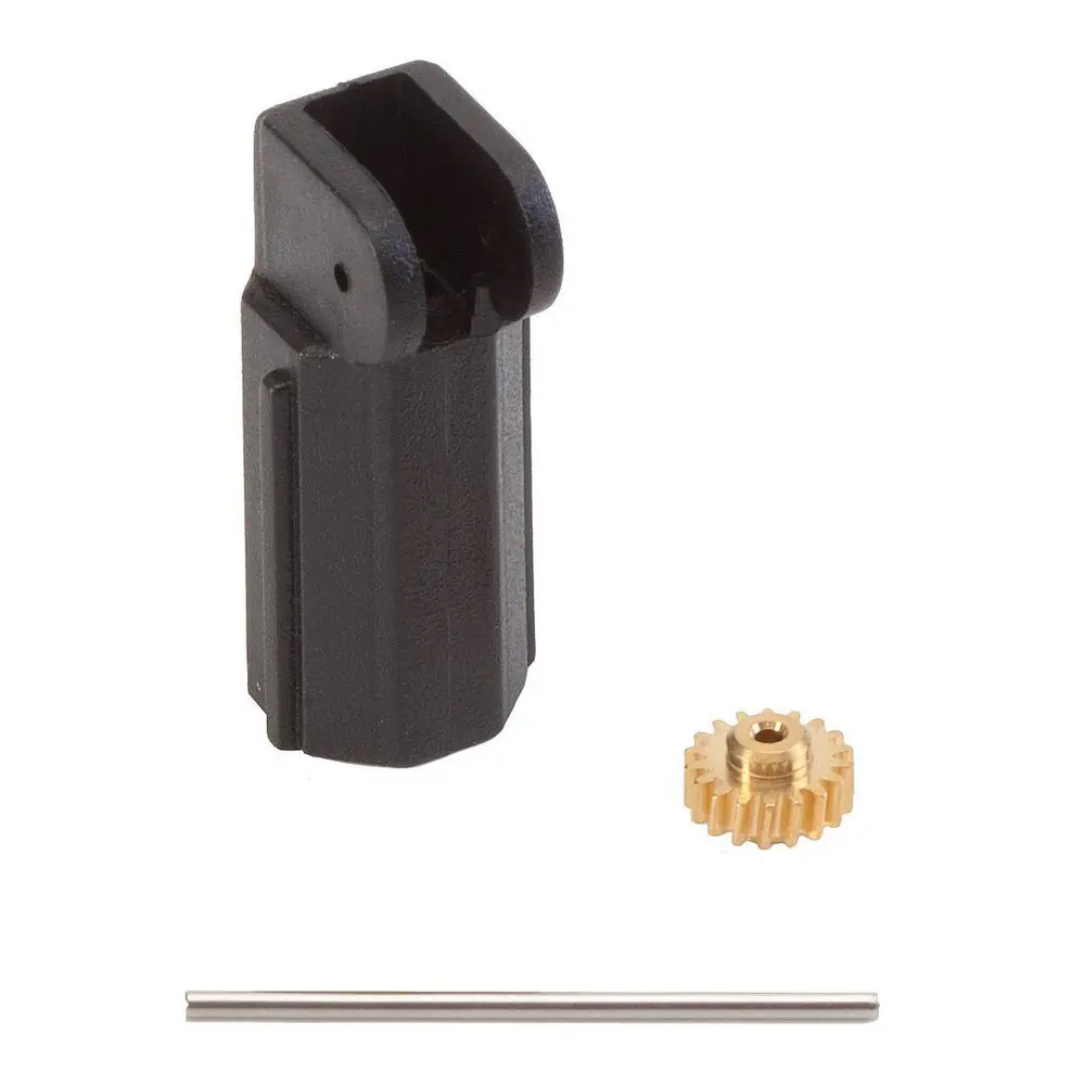 Support moteur avec roue dentée Z18 pour moteur Ø 7 mm, axe 24 mm - FALLER 163502 - HO 1/87