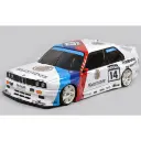 Carrosserie BMW M3 E30 transparente + châssis + stickers + supports - FG Modellsport 08058L - 1/5