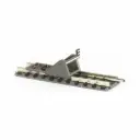 Rail droit ballasté avec butoir/heurtoir 57,5 mm code 80 - Fleischmann 9116 - N 1/160 - 2R