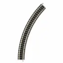 Rail courbe ballasté R1 192 mm 45° code 80 - Fleischmann 9120 - N 1/160 - 2R