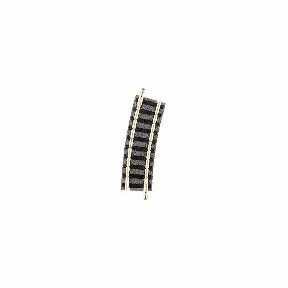 Rail courbe ballasté R1 192 mm 15° code 80 - Fleischmann 9122 - N 1/160 - 2R