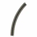 Rail courbe ballasté R2 225,6 mm 45° code 80 - Fleischmann 9125 - N 1/160 - 2R
