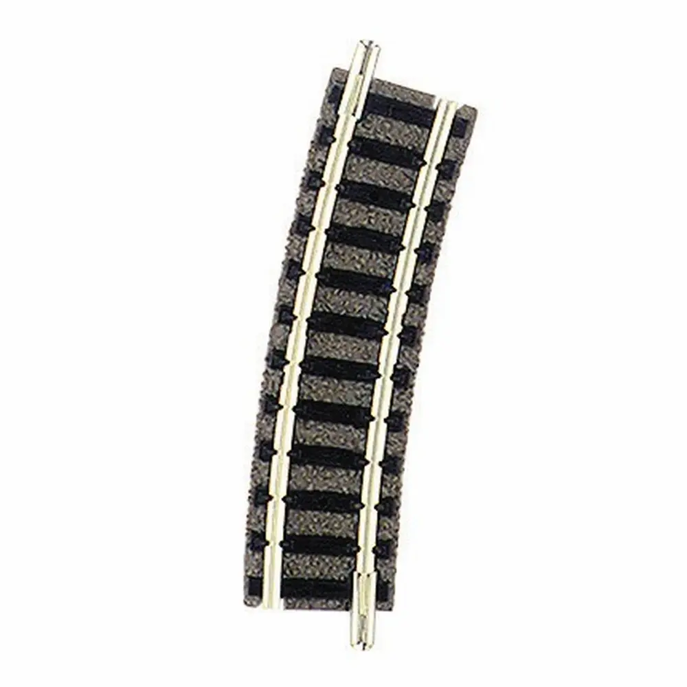 Rail courbe ballasté R2 225,6 mm 15° code 80 - Fleischmann 9127 - N 1/160 - 2R