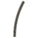 Rail courbe ballasté rayon R4 430 mm 30° Fleischmann 9135 - N : 1/160 - Code 80