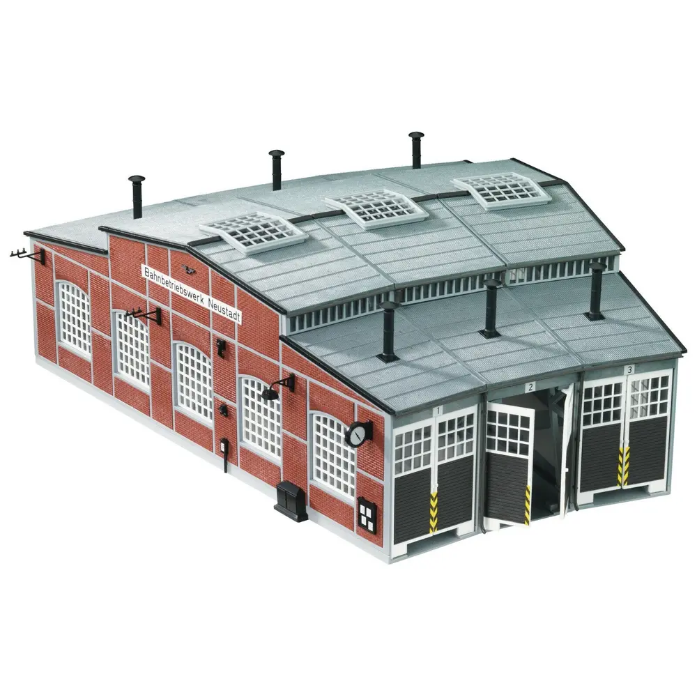 Remise à locomotives circulaire à monter - FLEISCHMANN 6476 | HO 1/87