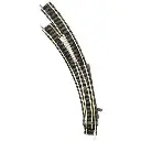 Aiguillage courbe gauche R1/R2 Fleischmann 9168 cœur métal code 80 - N 1/160