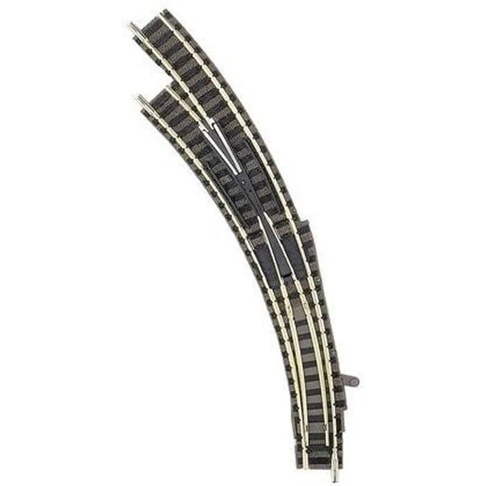 Aiguillage courbe à gauche R1/R2 45° Fleischmann 9174 cœur plastique code 80 - N 1/160