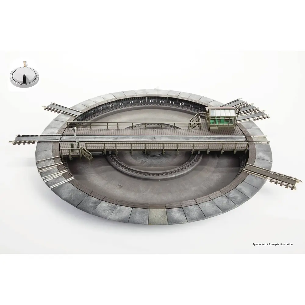 Plaque tournante à commande électrique pour système AC à 3 rails - Fleischmann 665201