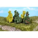 5 Arbustes - Vert - HEKI 1182 - Échelle HO / TT / N - 60 mm