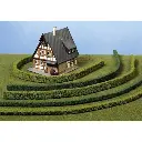 3 Haies flexibles - Vert foncé - HEKI 1185 - Échelle HO / TT / N - Longueur 50 cm