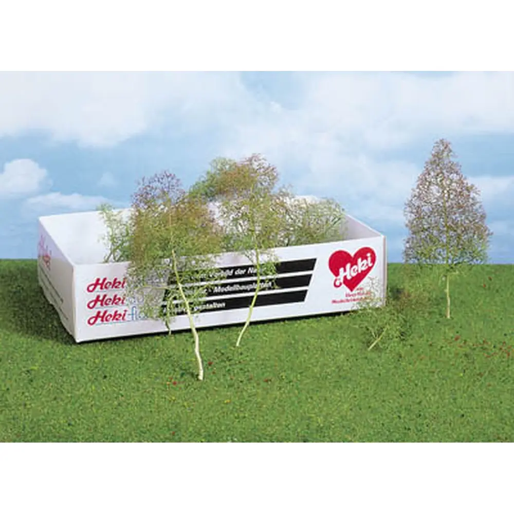 15 Arbres et buissons naturels - Vert - HEKI 1630 - Échelle HO / TT / N / Z