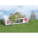 15 Arbres et buissons naturels - Vert - HEKI 1630 - Échelle HO / TT / N / Z