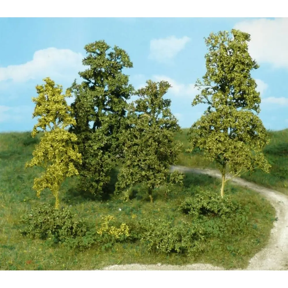 15 Arbres et buissons - Vert foncé - HEKI 1672 - Échelle HO / TT / N / Z