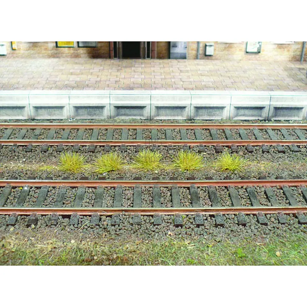 100 Touffes d'herbes automne - Vert - HEKI 1802 - Échelle HO / TT / N - 50 à 60 mm