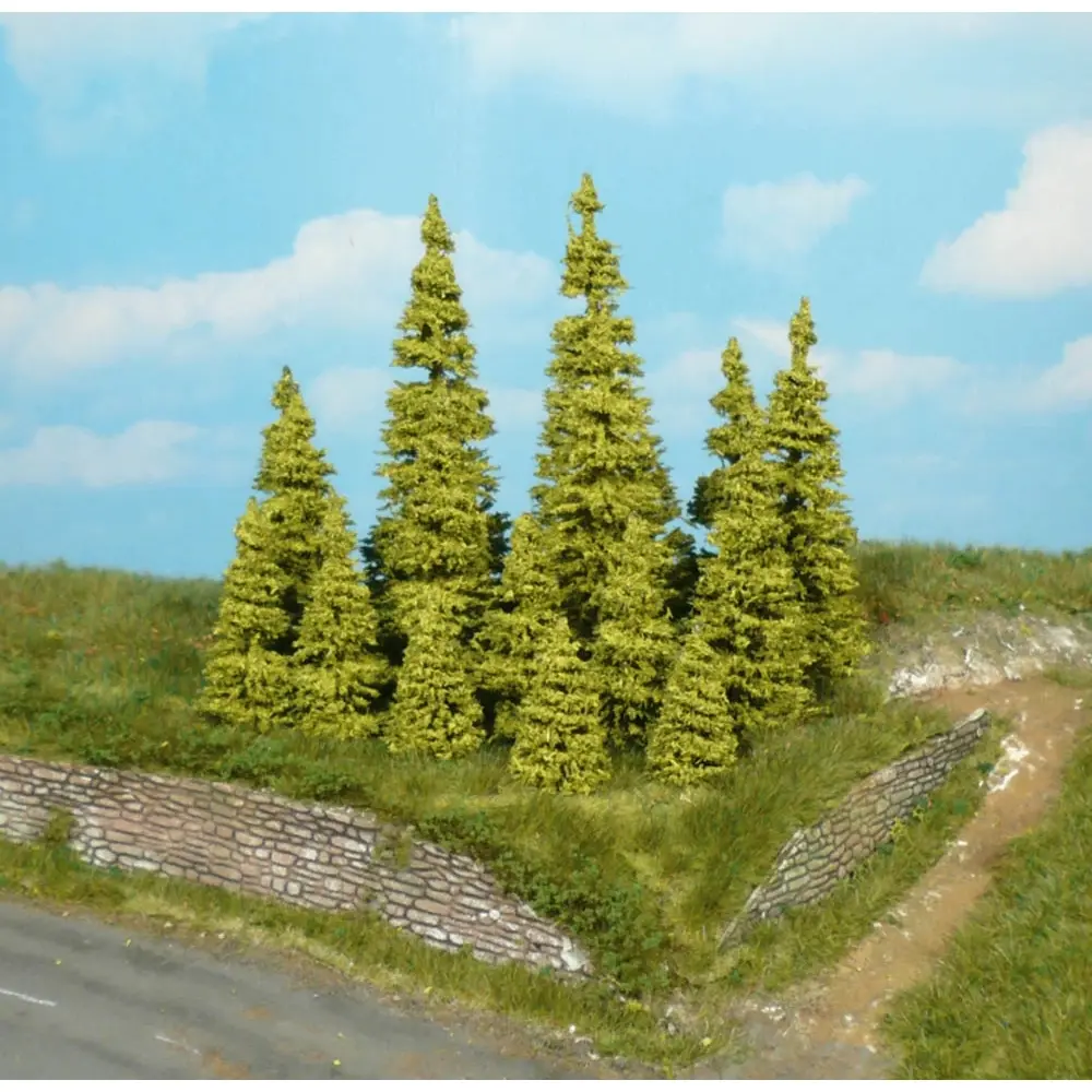 7 Mélèzes - Vert - HEKI 2147 - Échelle HO / TT / N - 70 à 110 mm