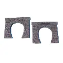 2 entrées de tunnel à 1 voie - Heki 3124 - HO 1/87