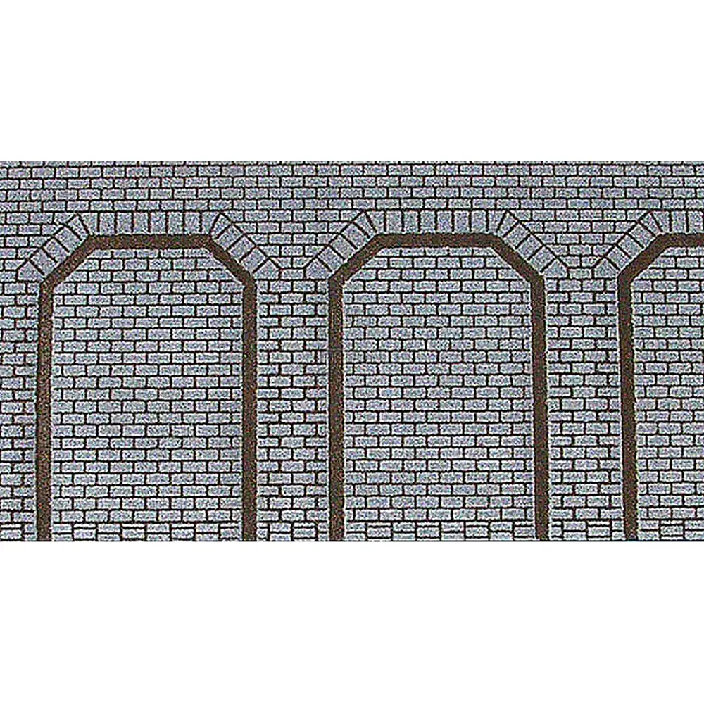 Lot de 2 plaques avec arcades trapèzes 50x12 cm