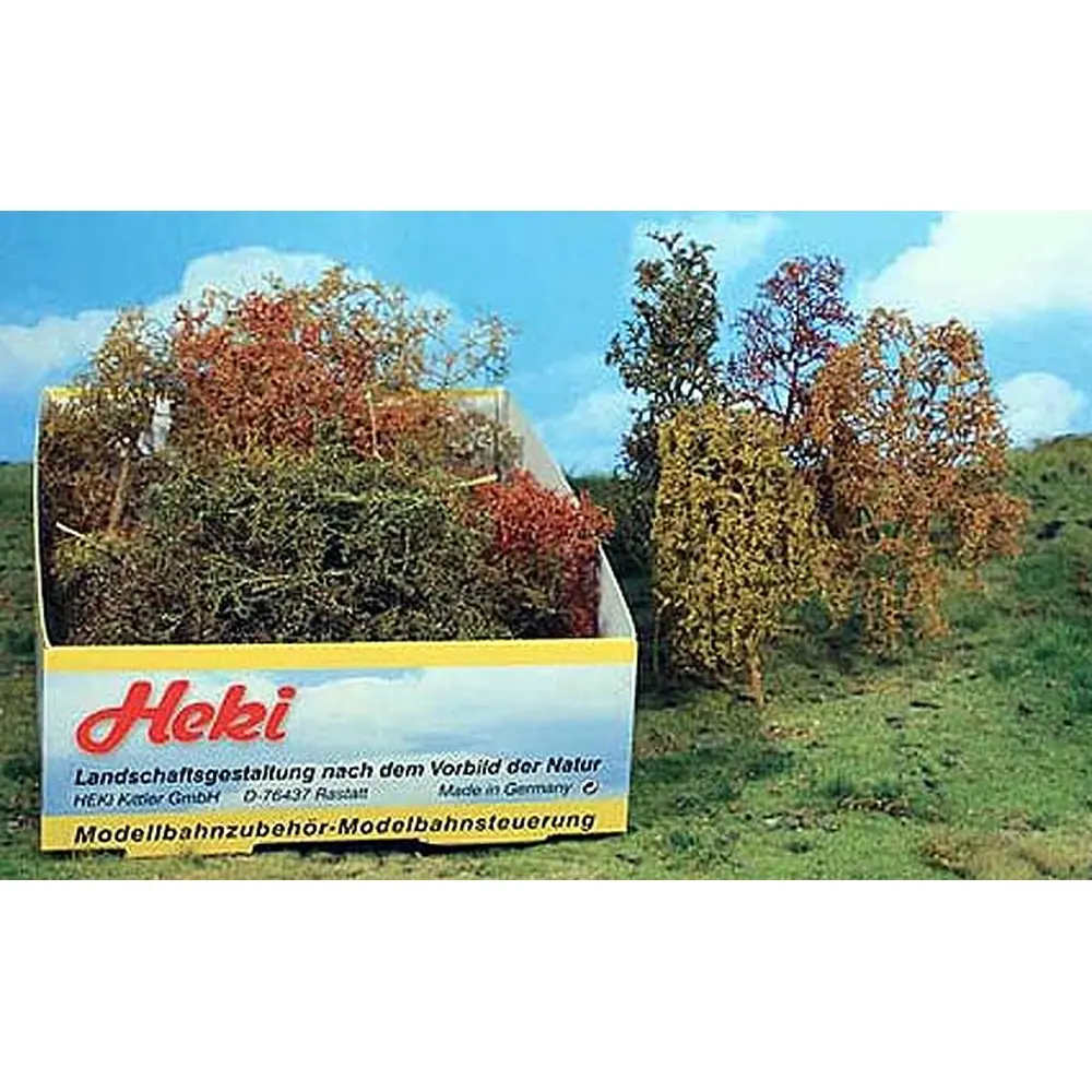 Mélange de 15 arbres et buisson vert herbes - HEKI 1673 - HO 1/87