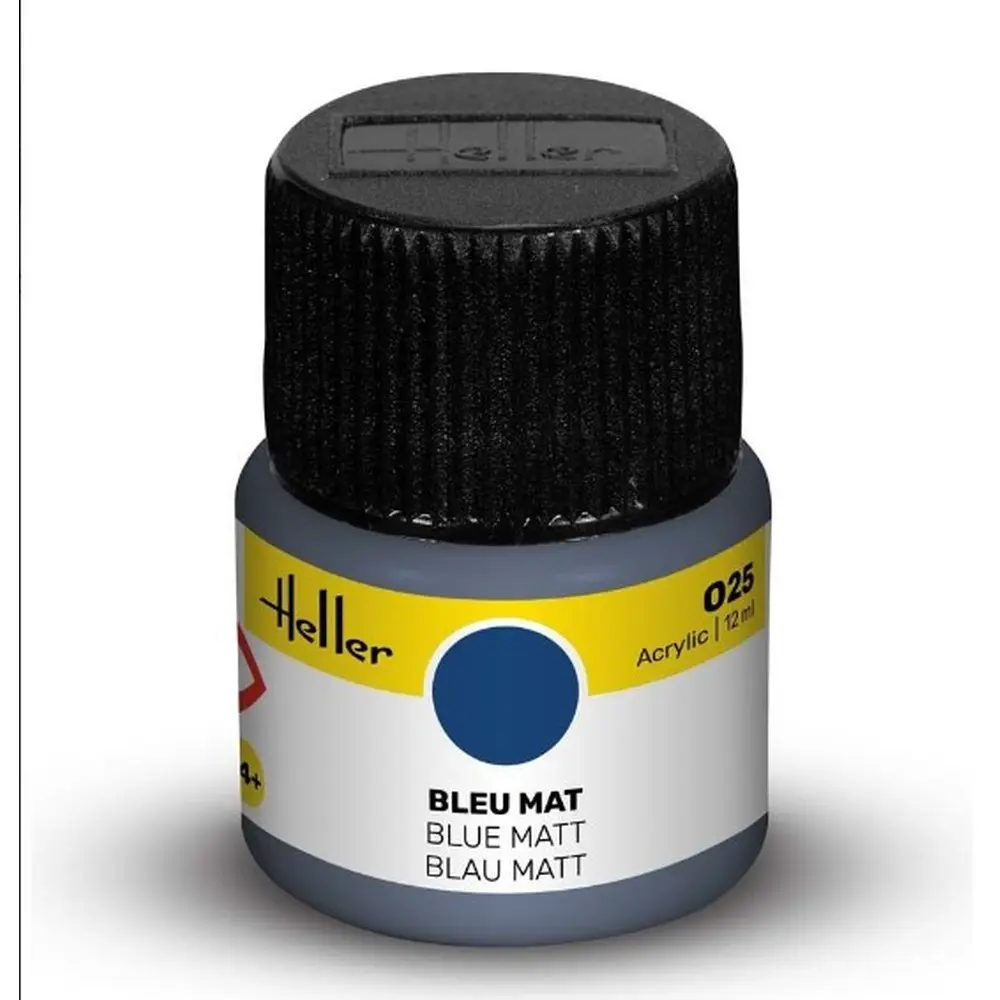 Peinture Acrylique 025 - Bleu Mat - Heller 9025 - 12ML