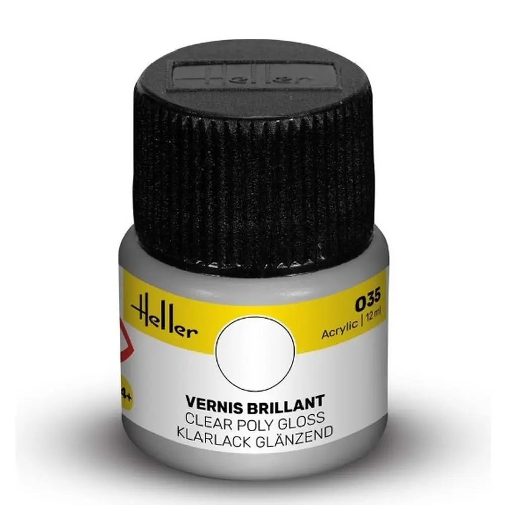 Peinture Acrylique 035 - Vernis Brillant - Heller 9035 - 12ML
