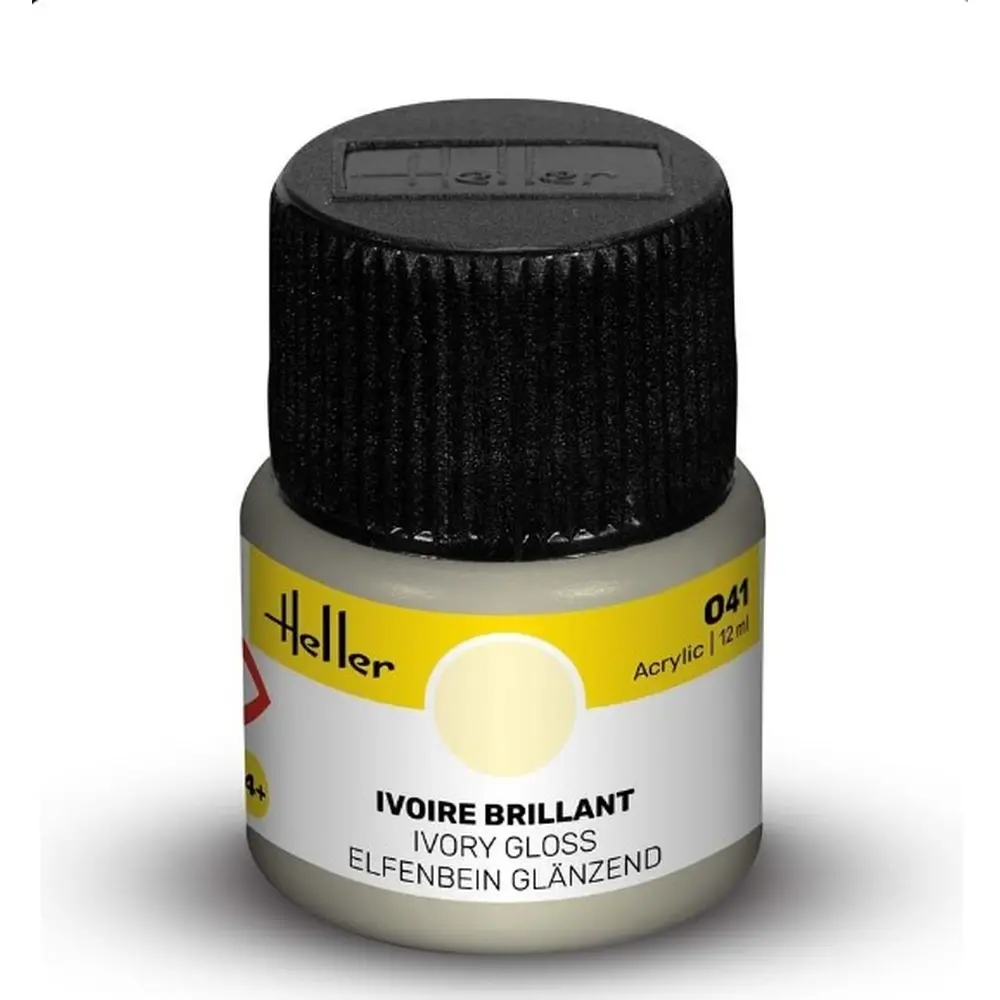 Peinture Acrylique 041 - Ivoire Brillant - Heller 9041 - 12ML