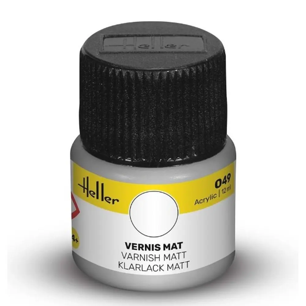 Peinture Acrylique 049 - Vernis Mat - Heller 9049 - 12ML