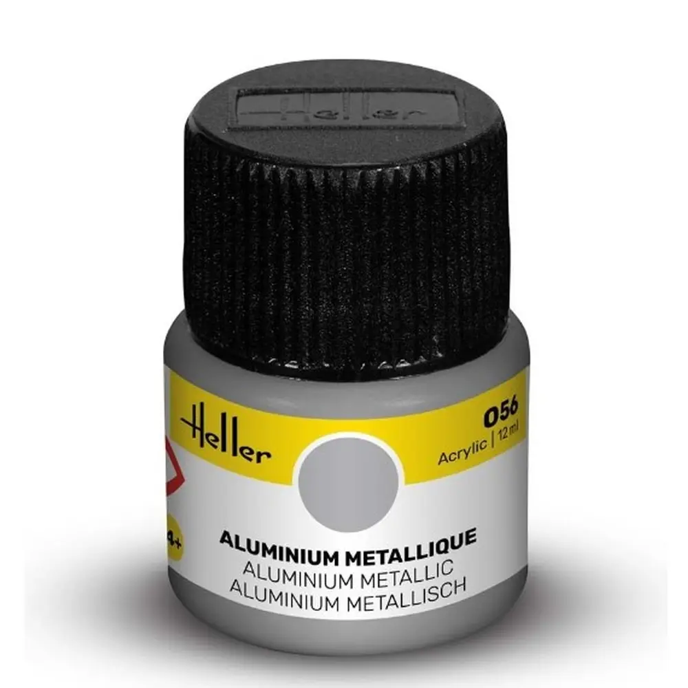Peinture Acrylique 056 - Aluminium - Heller 9056 - 12ML