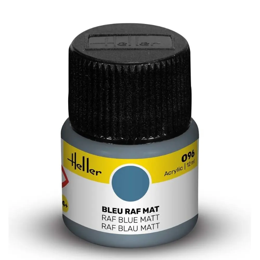 Peinture acrylique en pot - Heller 9096 - bleu raf mat - 12ml