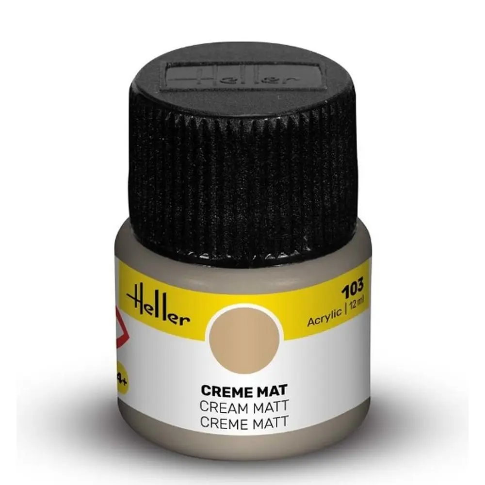 Peinture Acrylique 103 - Crème Mat - Heller 9103 - 12ML