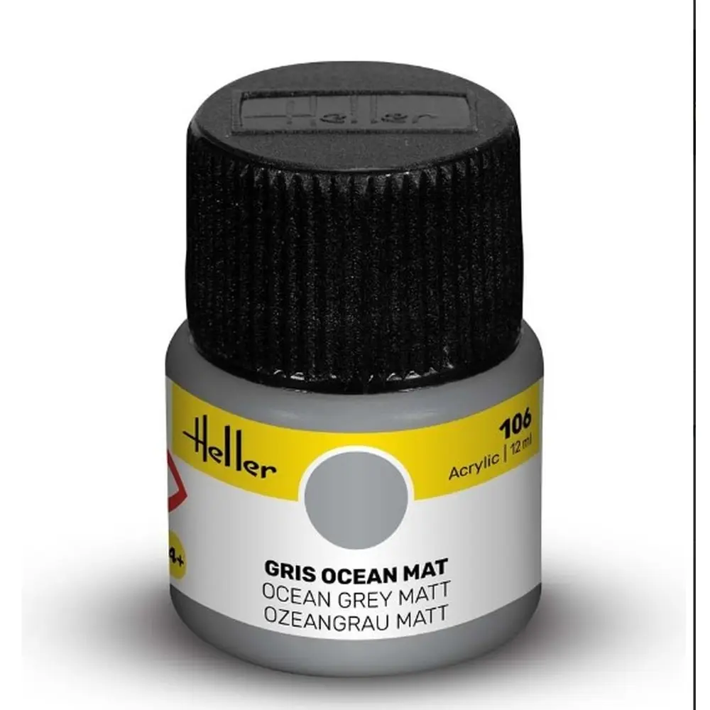 Peinture Acrylique 106 - Gris Océan Mat - Heller 9106 - 12ML