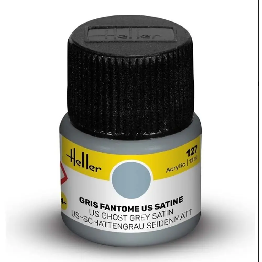 Peinture Acrylique 127 - Gris Fantôme US Satiné - Heller 9127 - 12ML