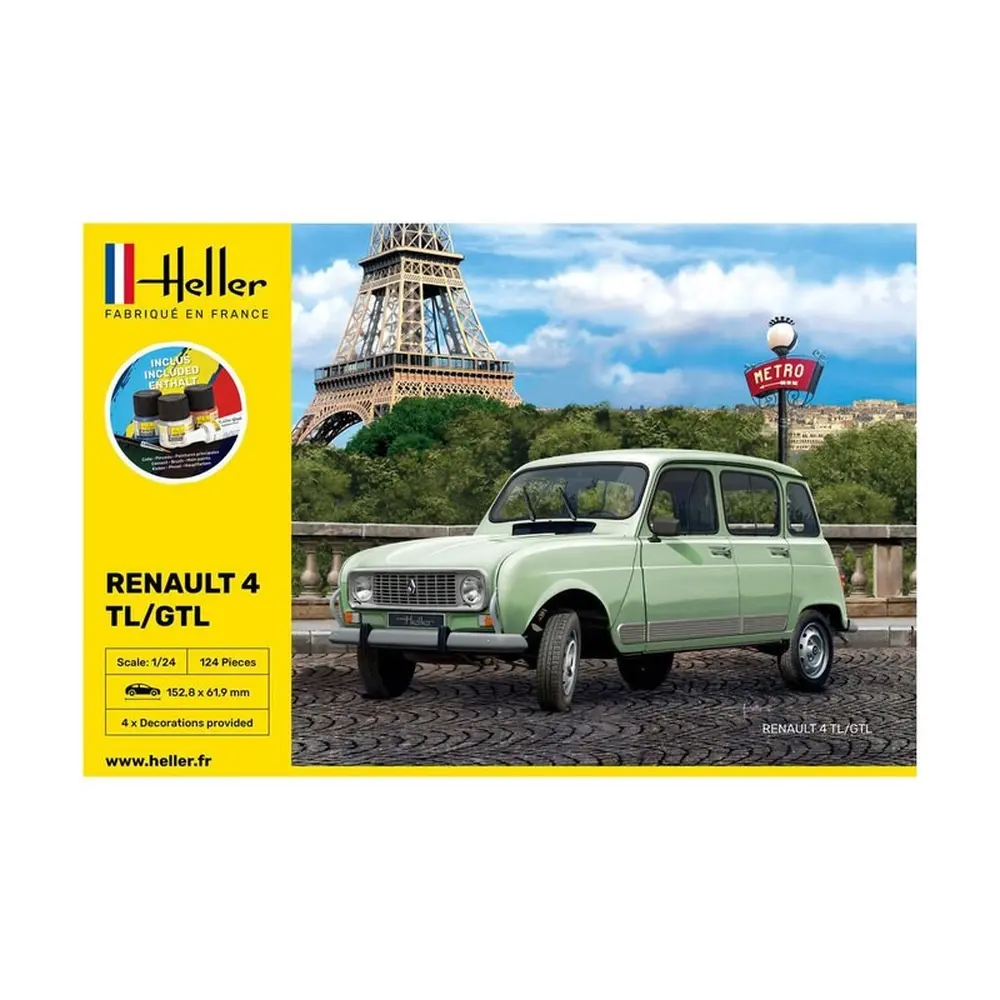 Kit de démarrage - Renault 4TL/GTL - Heller 56759 - 1/24