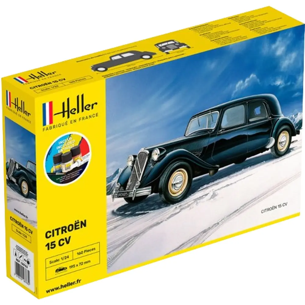 Kit Démarrage Citroën 15 CV - Heller 56763 - 1/24