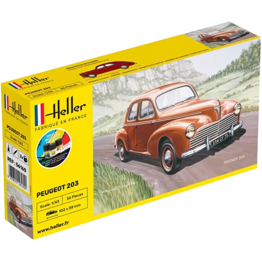 Kit Démarrage Peugeot 203 - Heller 56160 - 1/43