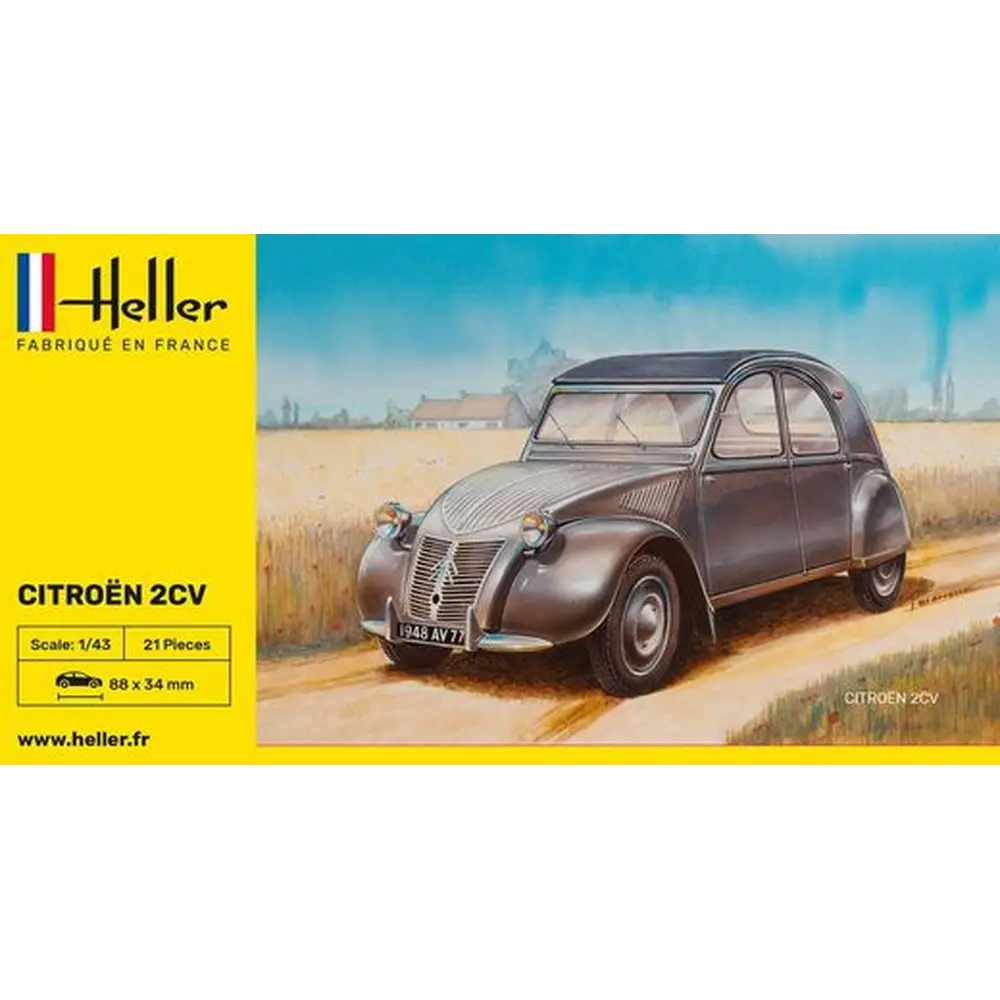 Kit de démarrage - Citroën 2CV - Heller 56175 - 1/43